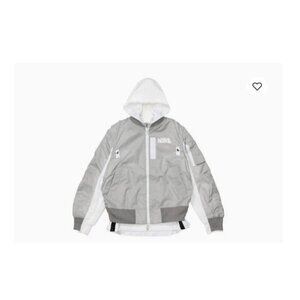NIKE x SACAI Layered Bomber Jacket cv5686-097 sz S